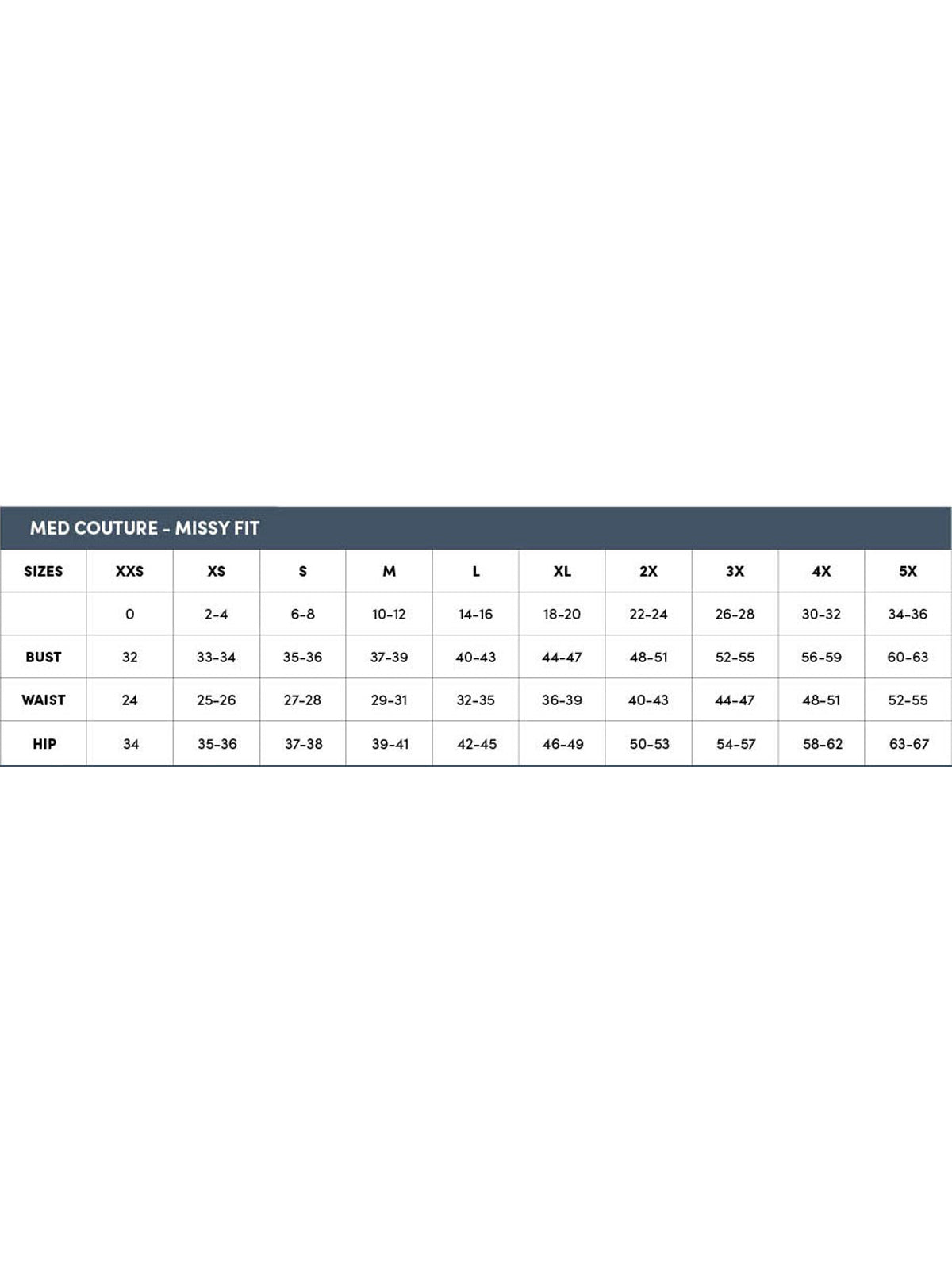 SIZECHART