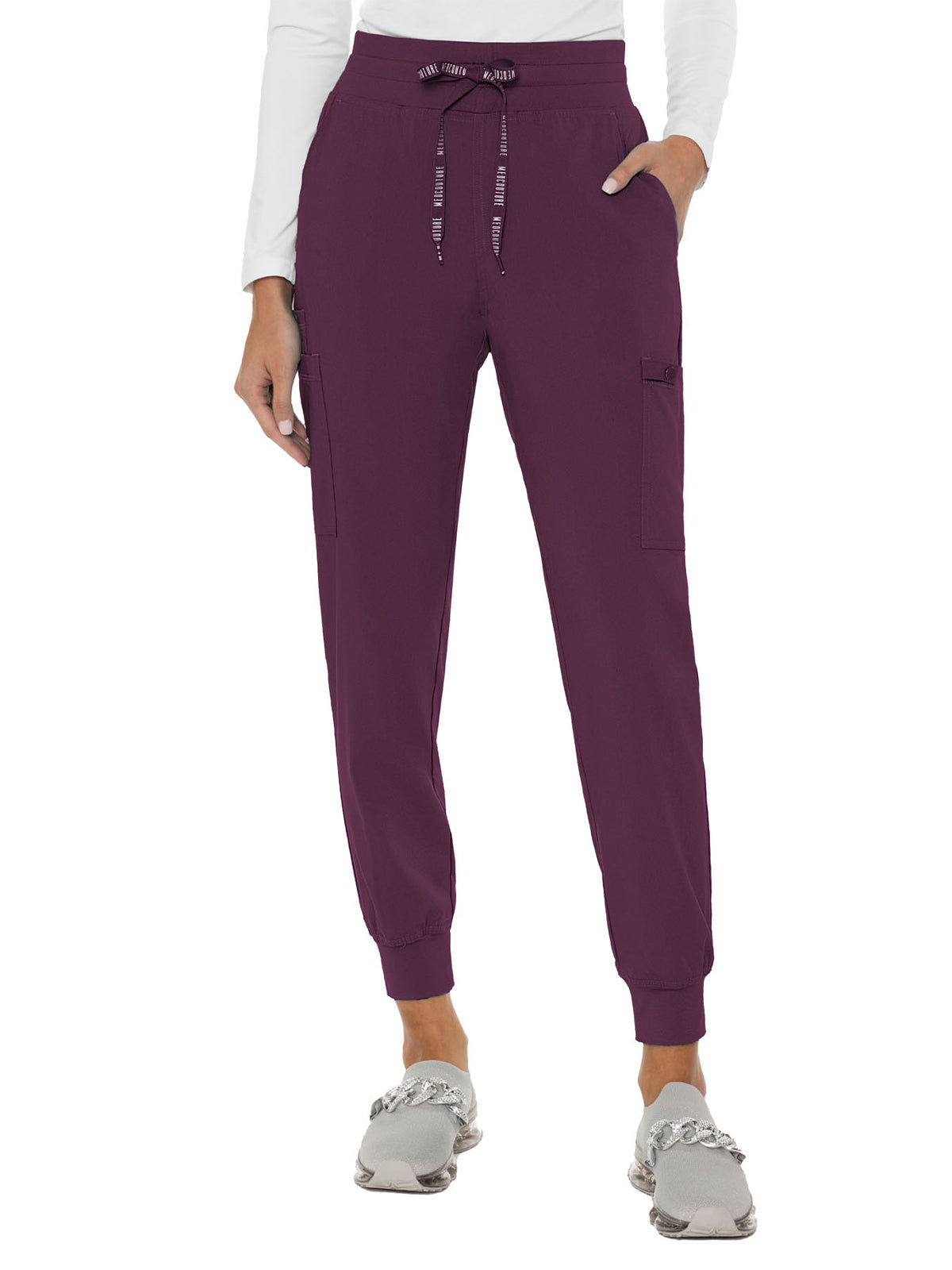 Women's 6-Pocket Double Cargo Jogger Pant - 7705 - Wine