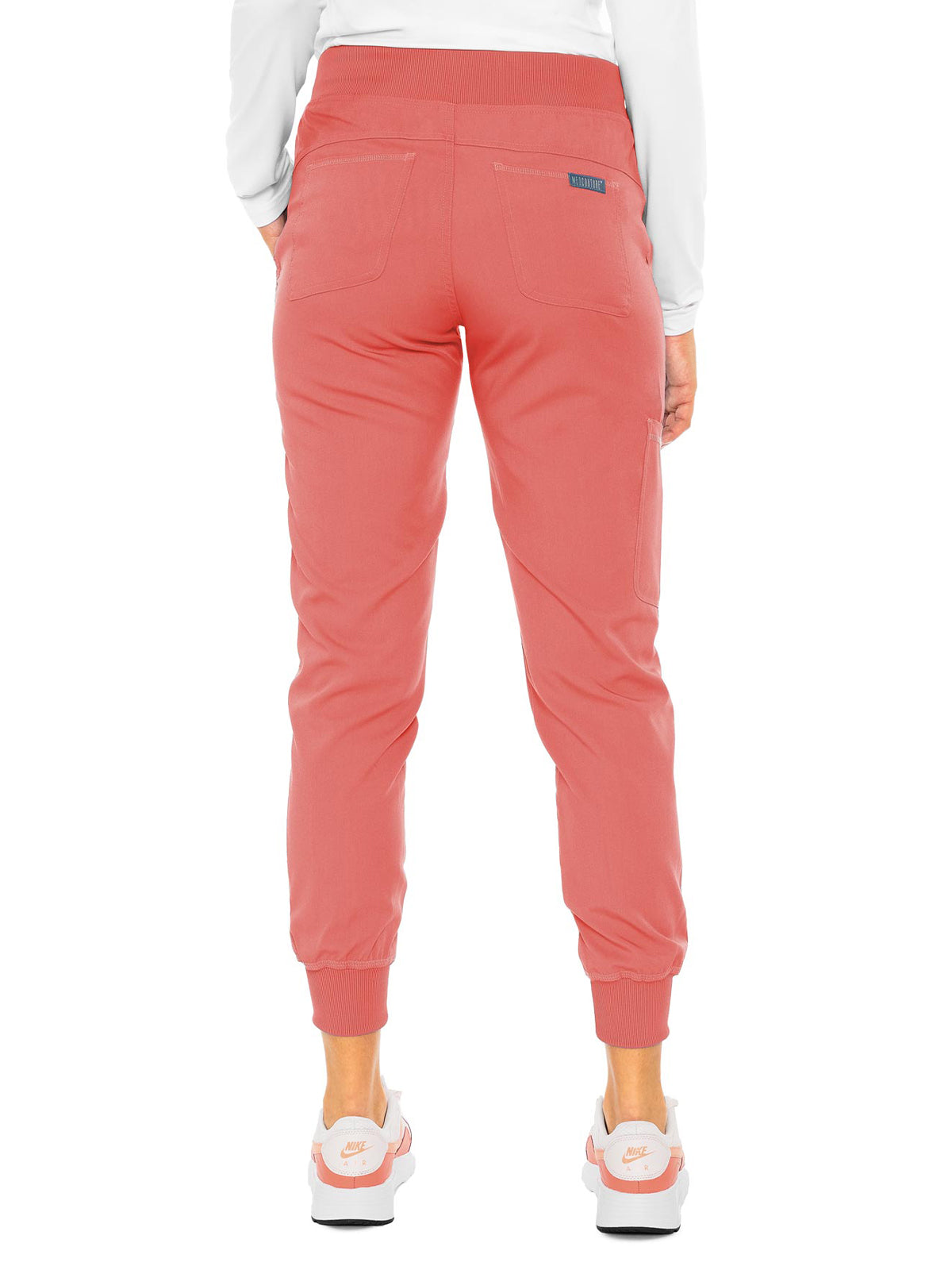 Women's 5-Pocket Rib-Knit Waistband Pant - 7710 - Coral