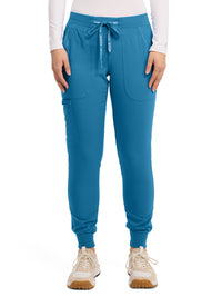 Women's 5-Pocket Rib-Knit Waistband Pant - 7710 - Mali-Blue Shore