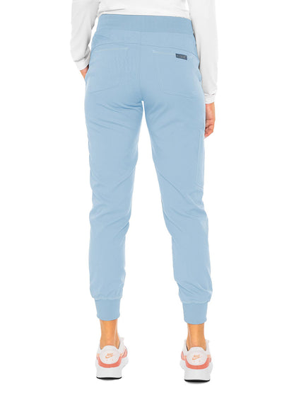 Women's 5-Pocket Rib-Knit Waistband Pant - 7710 - Periwinkle