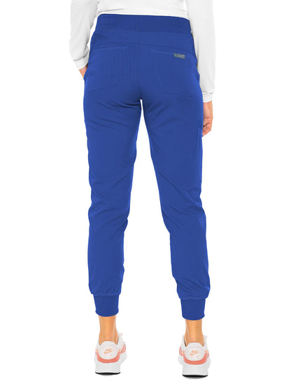 Women's 5-Pocket Rib-Knit Waistband Pant - 7710 - Royal