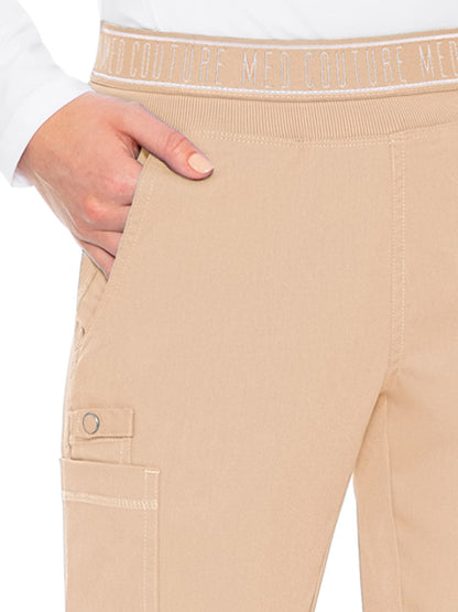 Women's 2 Cargo Pocket Pant - 7739 - Apricot Sorbet