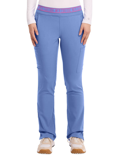 Women's 2 Cargo Pocket Pant - 7739 - Ceil