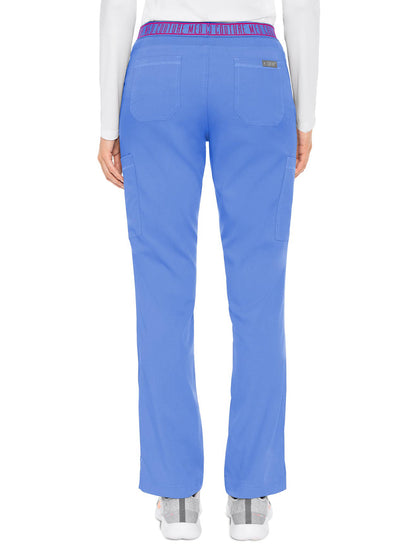 Women's 2 Cargo Pocket Pant - 7739 - Ceil