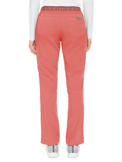 Women's 2 Cargo Pocket Pant - 7739 - Coral