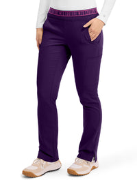 Women's 2 Cargo Pocket Pant - 7739 - Eggplant