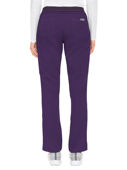 Women's 2 Cargo Pocket Pant - 7739 - Eggplant