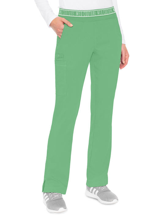 Women's 2 Cargo Pocket Pant - 7739 - Kiwi Lime