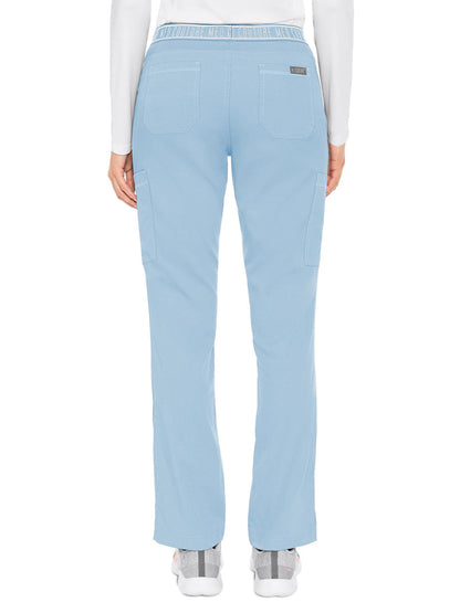 Women's 2 Cargo Pocket Pant - 7739 - Periwinkle