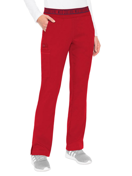 Women's 2 Cargo Pocket Pant - 7739 - Red