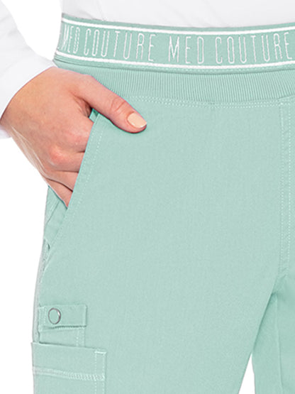 Women's 2 Cargo Pocket Pant - 7739 - Sea Mist