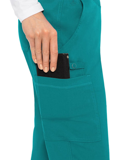 Women's 2 Cargo Pocket Pant - 7739 - Teal