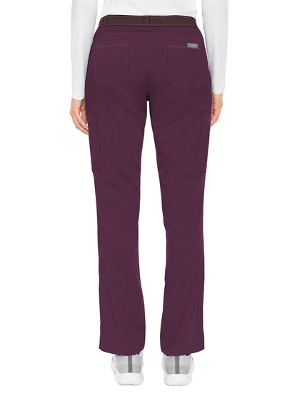 Women's 2 Cargo Pocket Pant - 7739 - Wine