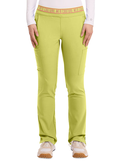 Women's 2 Cargo Pocket Pant - 7739 - Wasabi