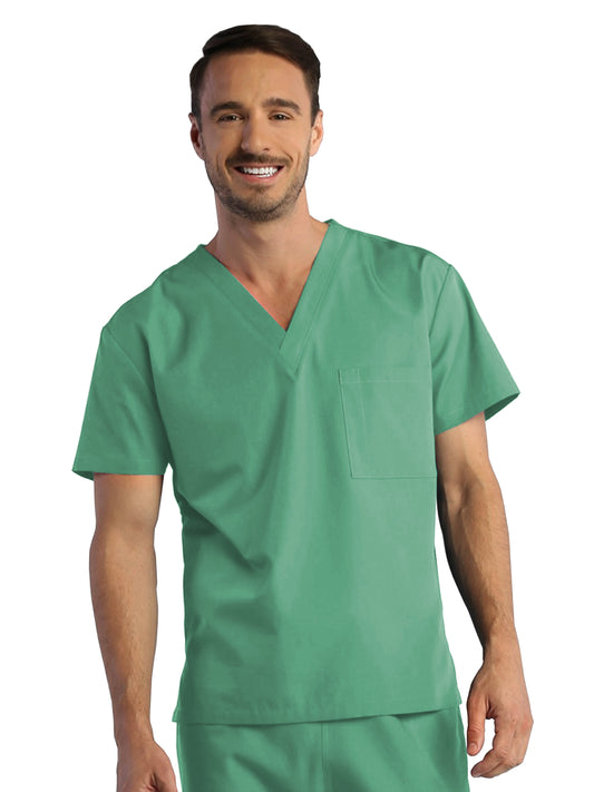 Unisex One-Pocket V-Neck Top - 1706 - Surgical Green