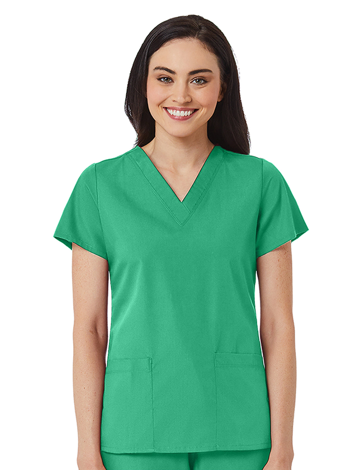 Women's V-Neck Two Pocket Top - 1716 - Surgical Green