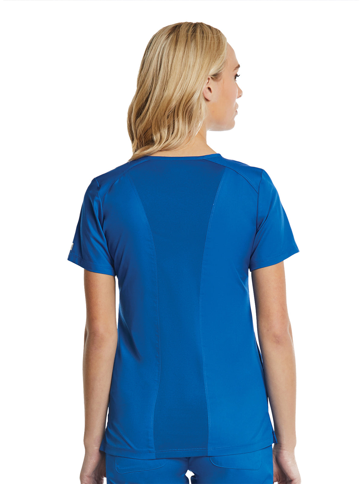 Women's Four-Pocket V-Neck Top - 1768 - Royal Blue