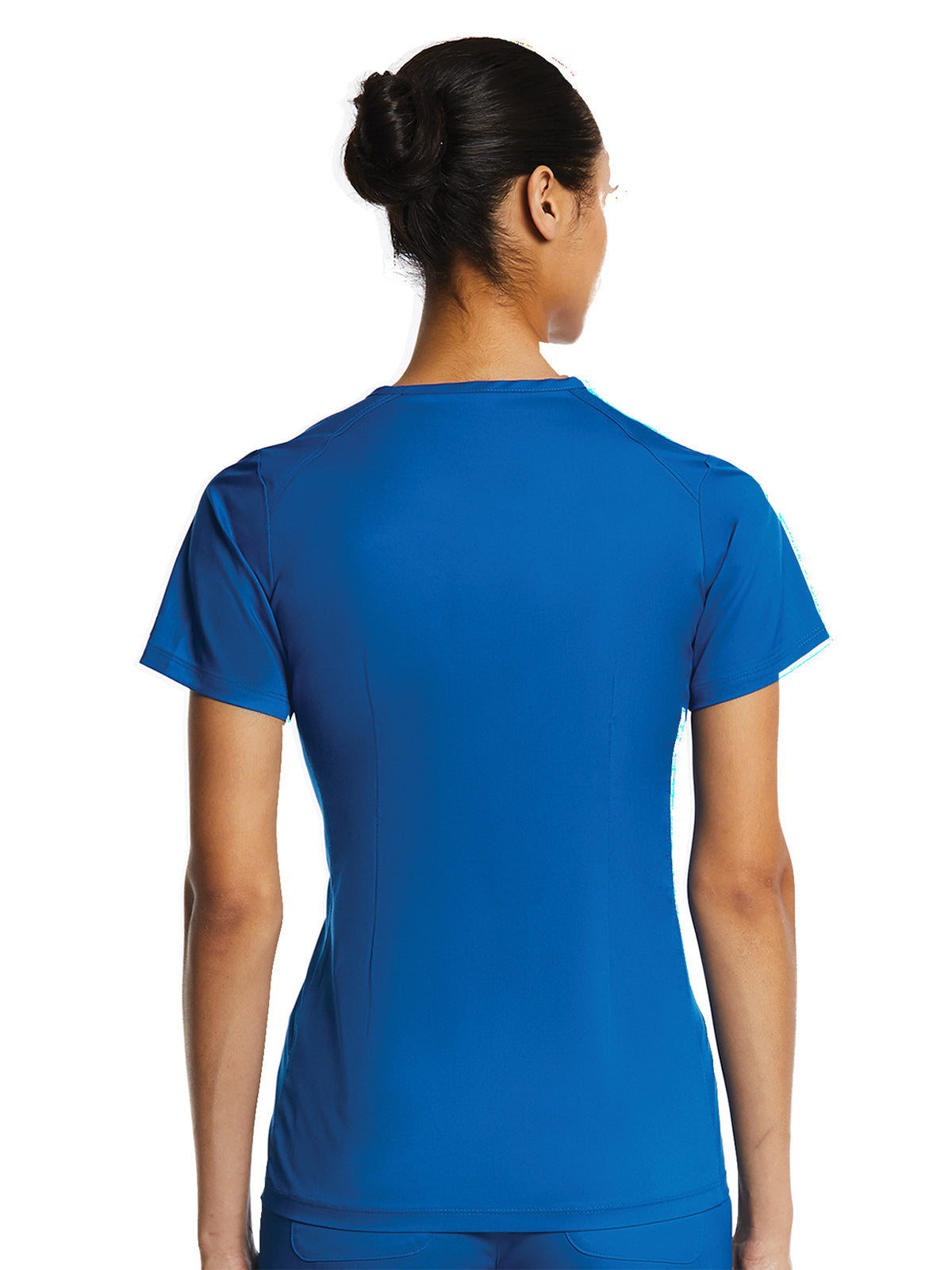 Women's One-Pocket V-Neck Top - 1778 - Royal Blue