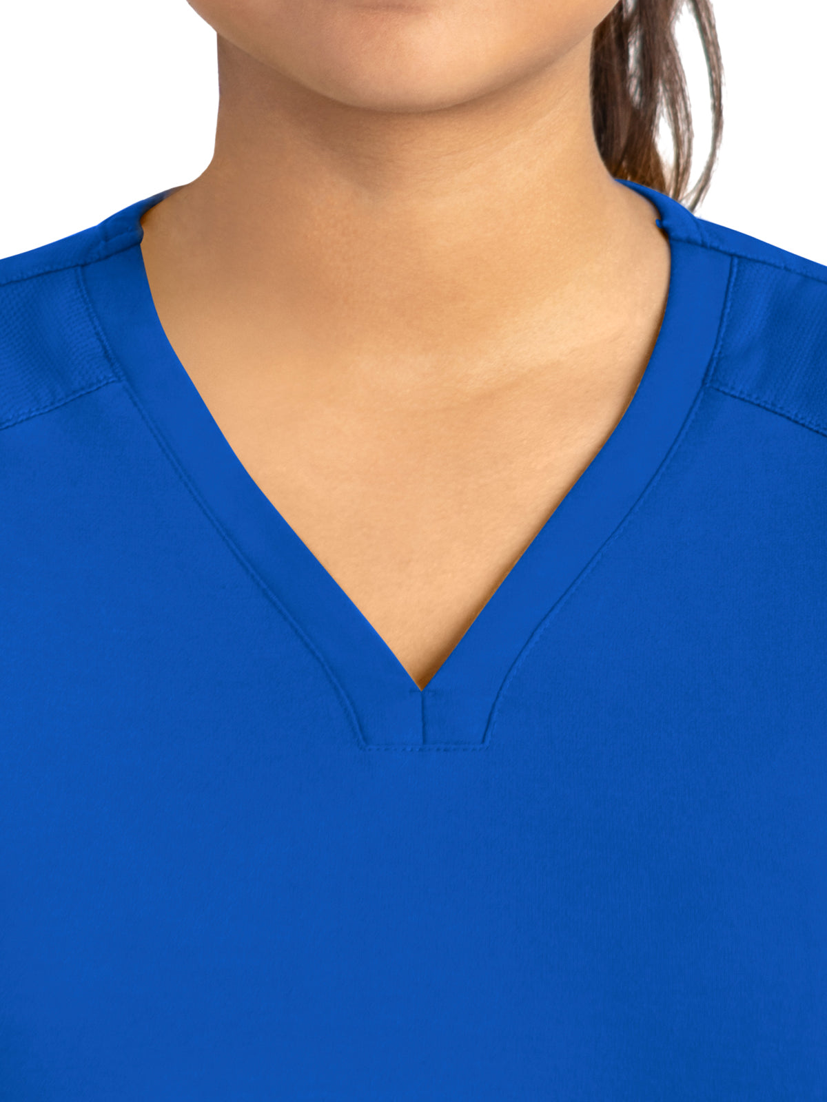 Women's Two-Pocket Tulip-Neck Top - 20302 - Royal Blue