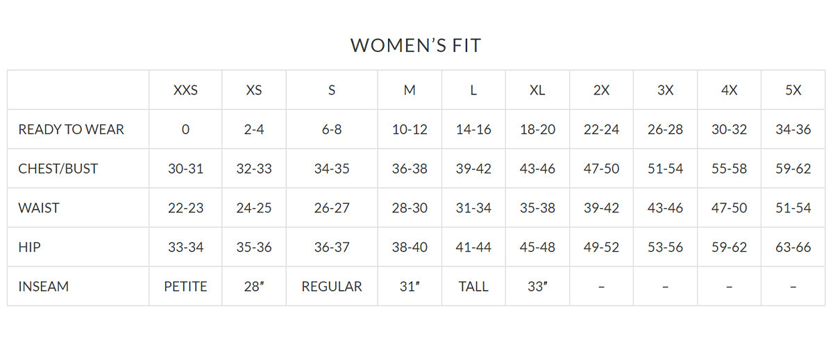 SIZECHART