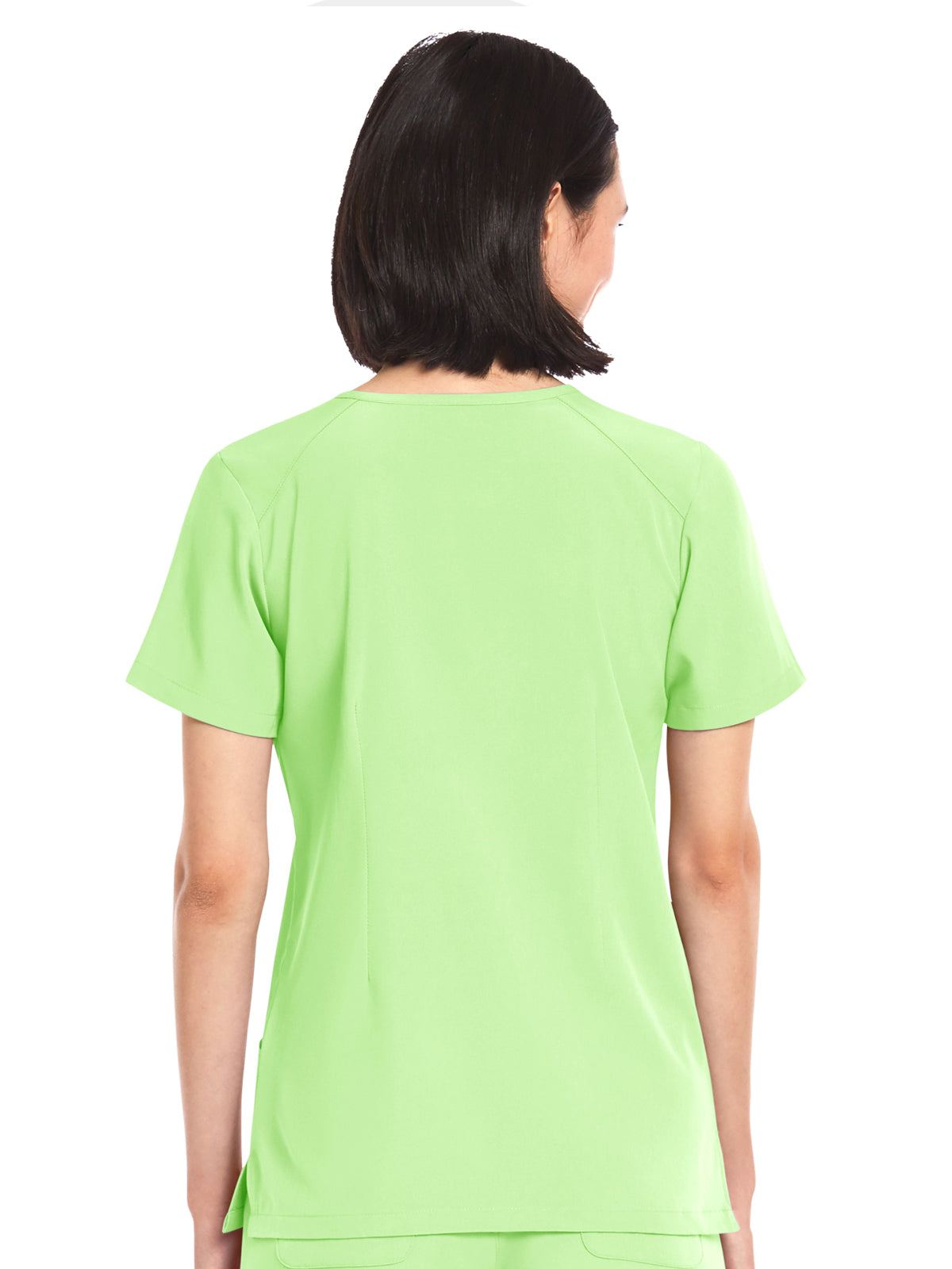 Women's Three-Pocket V-Neck Top - 4511 - Patina Green