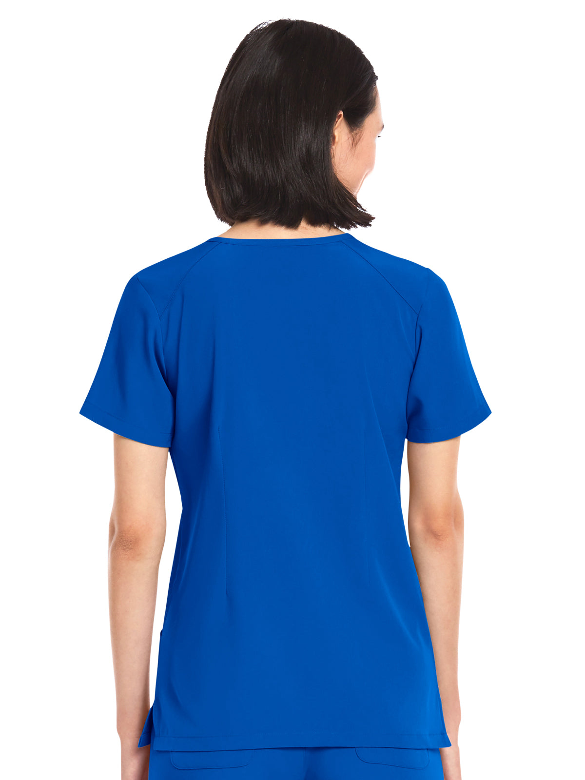 Women's Three-Pocket V-Neck Top - 4511 - Royal Blue