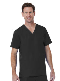 Men's 3-Pocket V-Neck Top - 5206 - Black