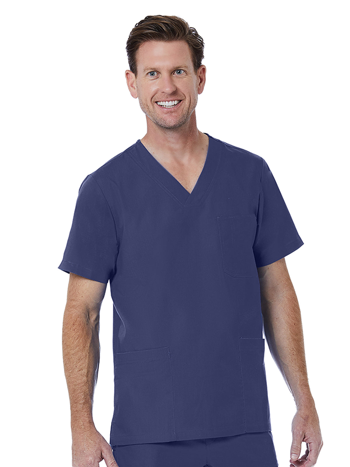 Men's 3-Pocket V-Neck Top - 5206 - True Navy