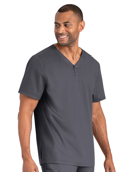 Men's Zero-Pocket Tuckable Polo - 5503 - Pewter