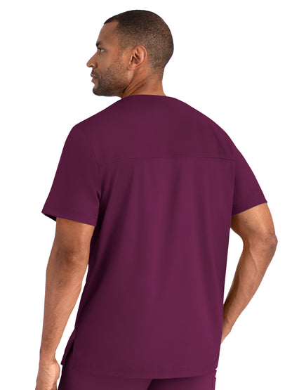 Men's Zero-Pocket Tuckable Polo - 5503 - Wine