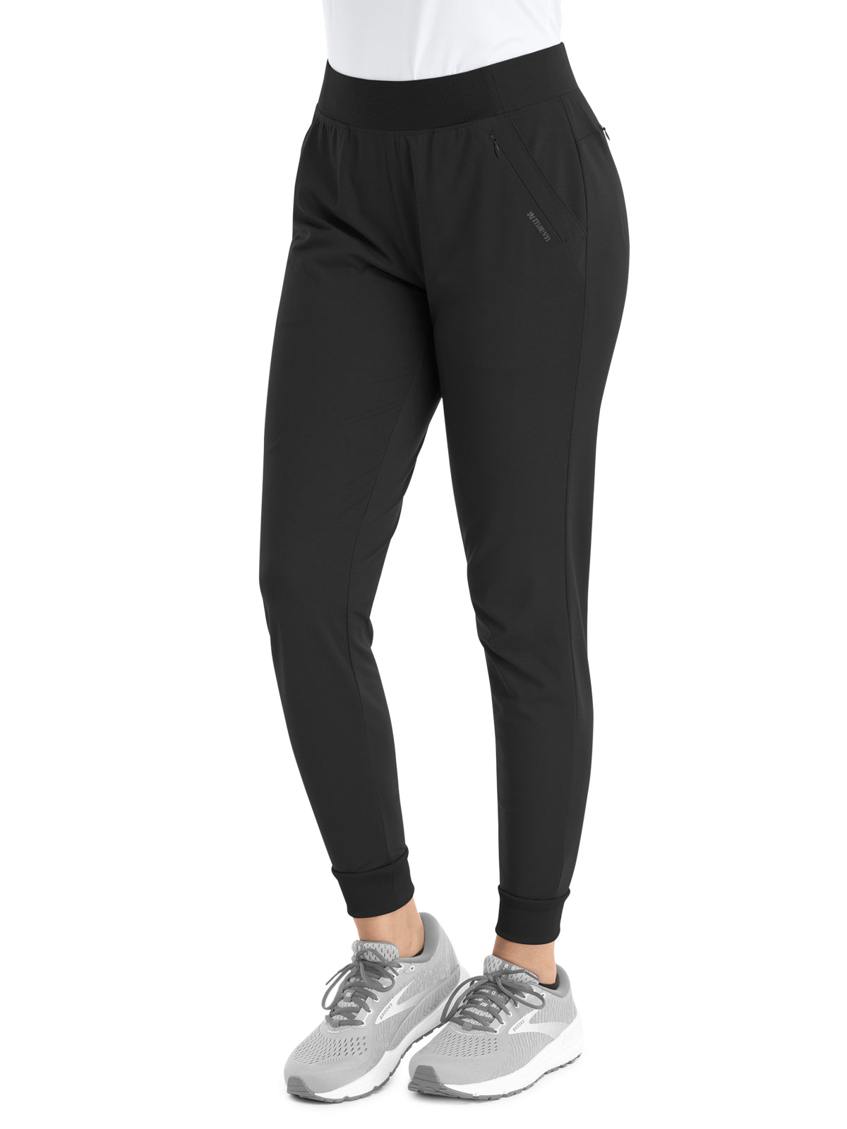 Women's Six-Pocket Tapered Jogger Pant - 60302 - Black