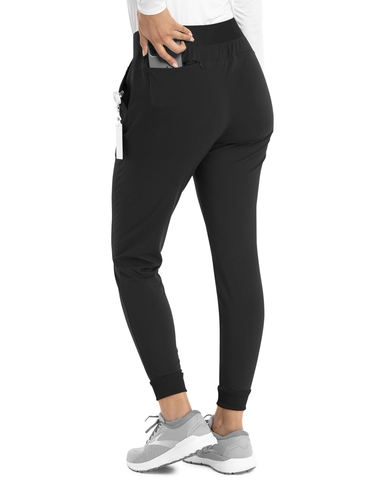 Women's Six-Pocket Tapered Jogger Pant - 60302 - Black