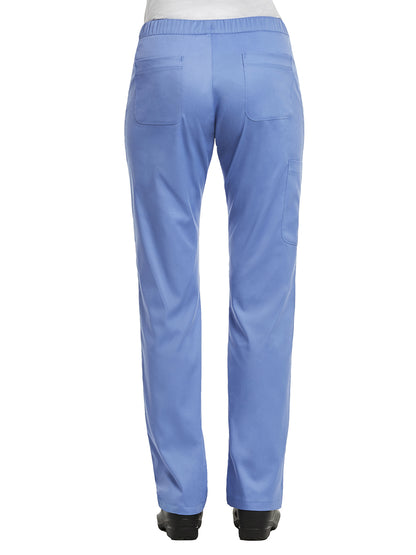 Women's Five-Pocket Full Elastic Pant - 6501 - Ceil Blue