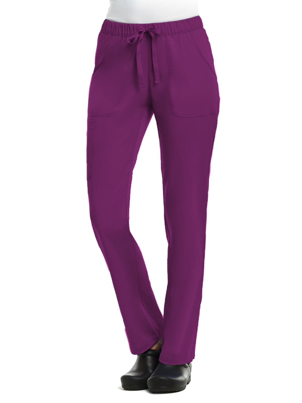 Women's Five-Pocket Full Elastic Pant - 6501 - Hollyhock