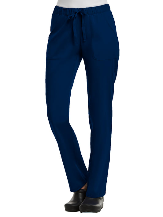 Women's Five-Pocket Full Elastic Pant - 6501 - Navy