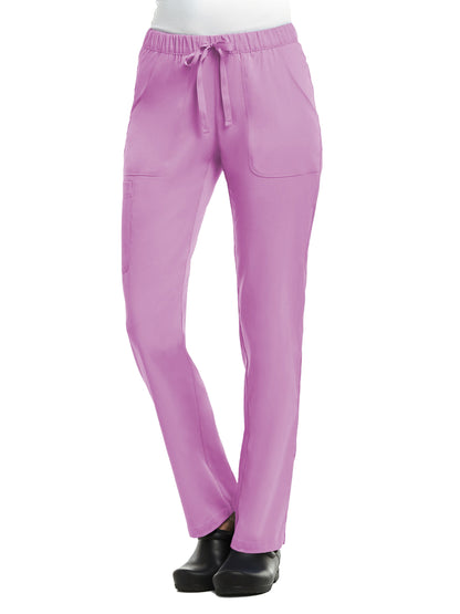 Women's Five-Pocket Full Elastic Pant - 6501 - Orchid Bouquet