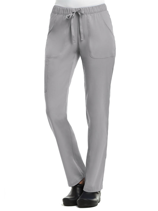 Women's Five-Pocket Full Elastic Pant - 6501 - Quiet Grey