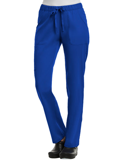 Women's Five-Pocket Full Elastic Pant - 6501 - Royal Blue