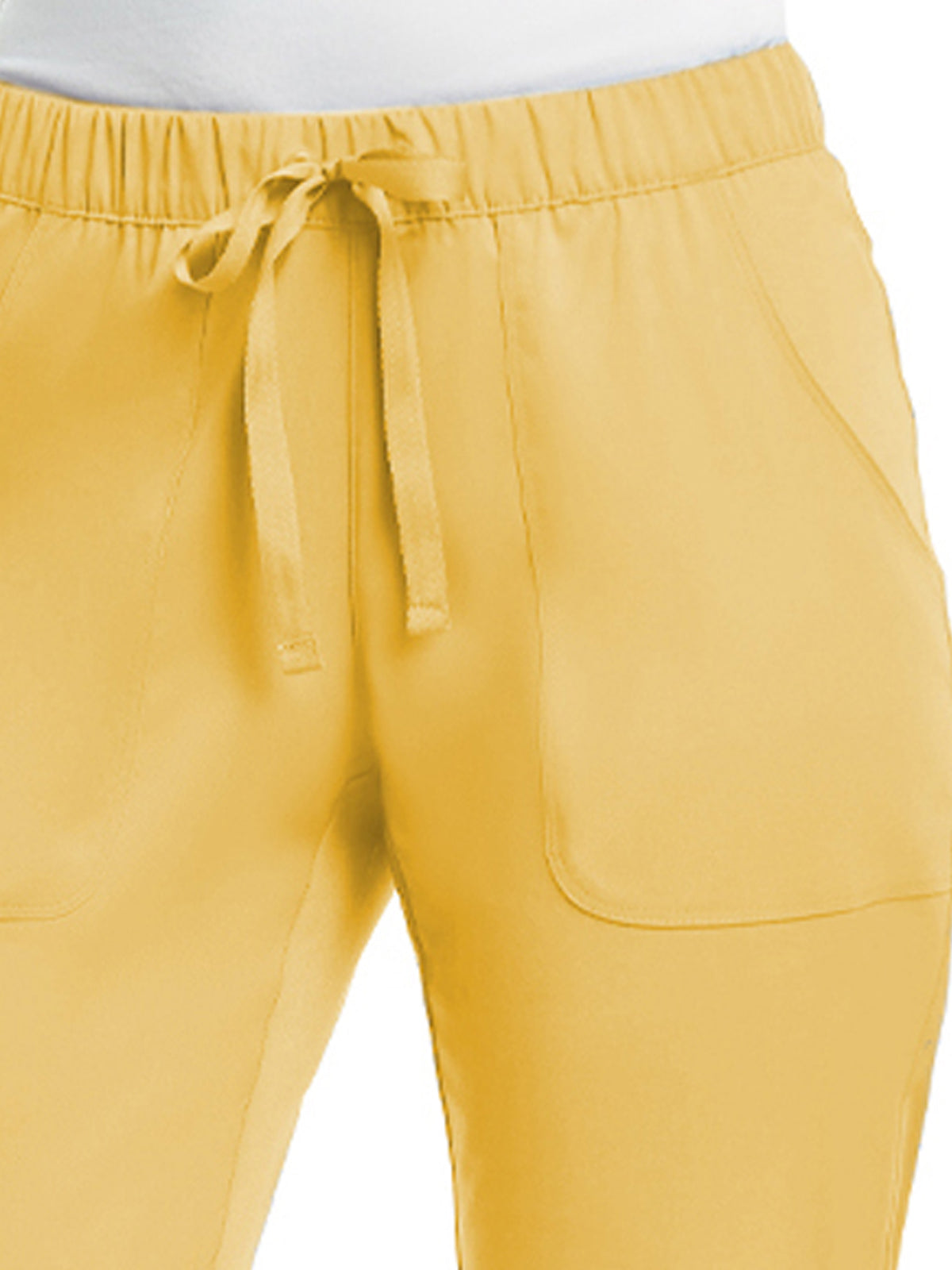 Women's Five-Pocket Full Elastic Pant - 6501 - Sunshine Yellow