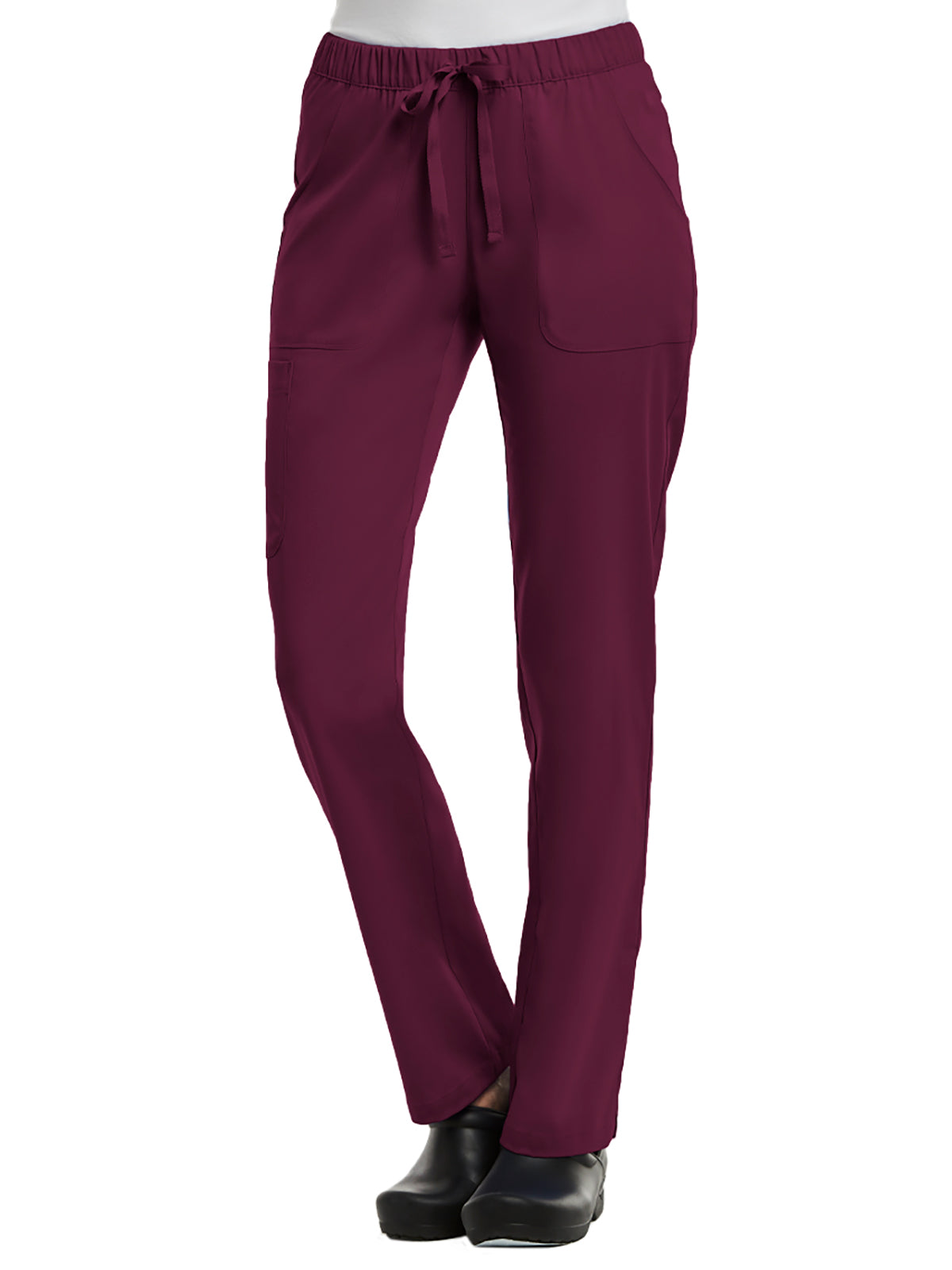 Women's Five-Pocket Full Elastic Pant - 6501 - Wine