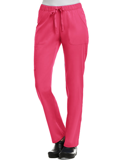 Women's Five-Pocket Full Elastic Pant - 6501 - Watermelon