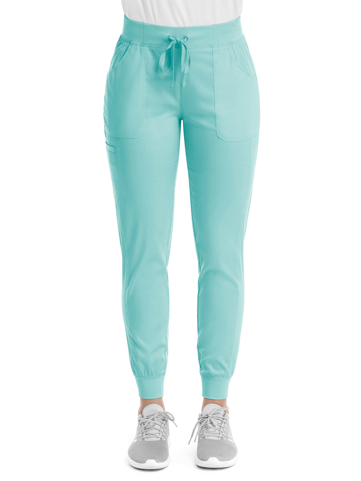 Women's Five-Pocket Yoga Waist Jogger Pant - 6502 - Aruba Blue