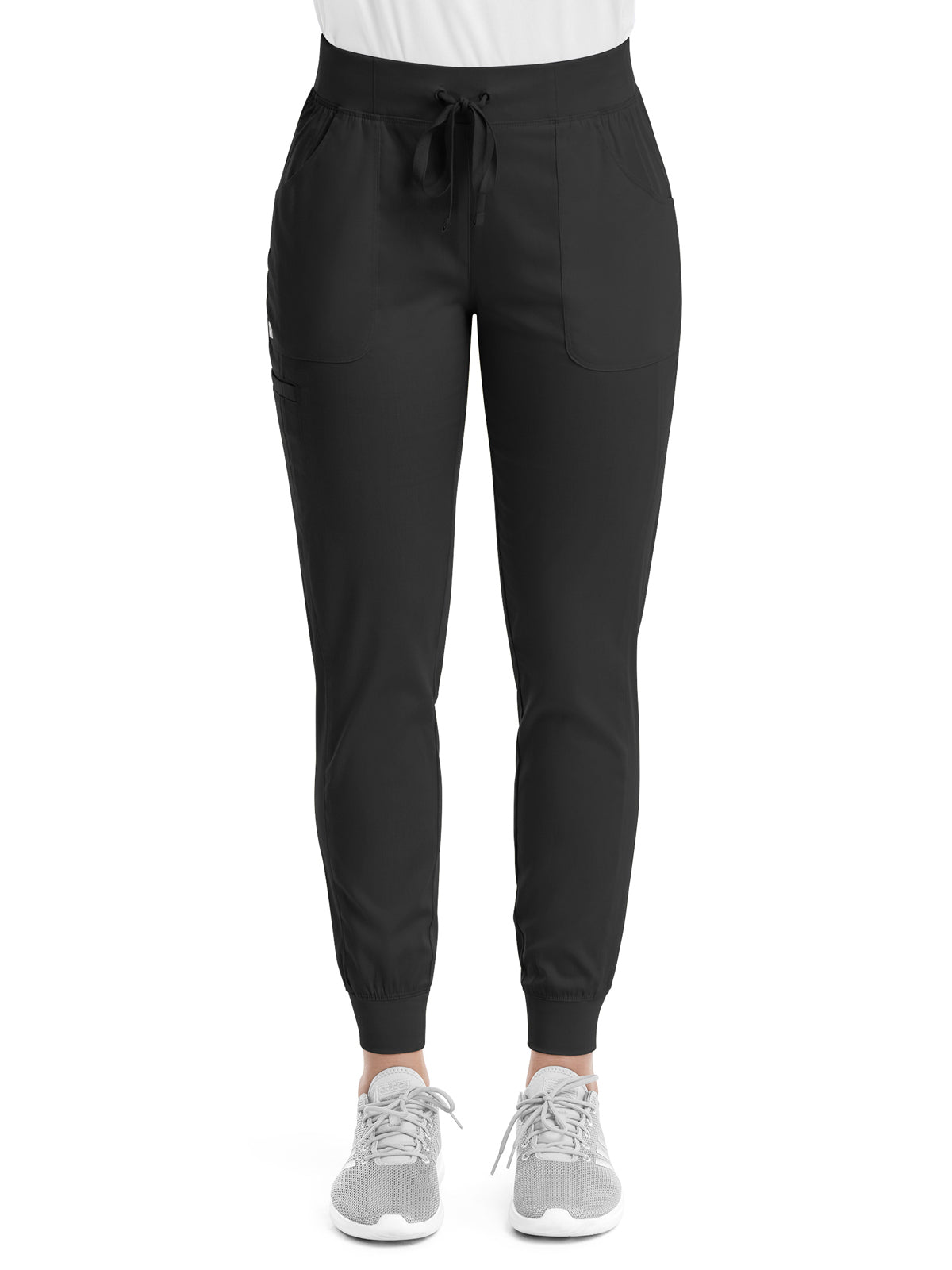 Women's Five-Pocket Yoga Waist Jogger Pant - 6502 - Black