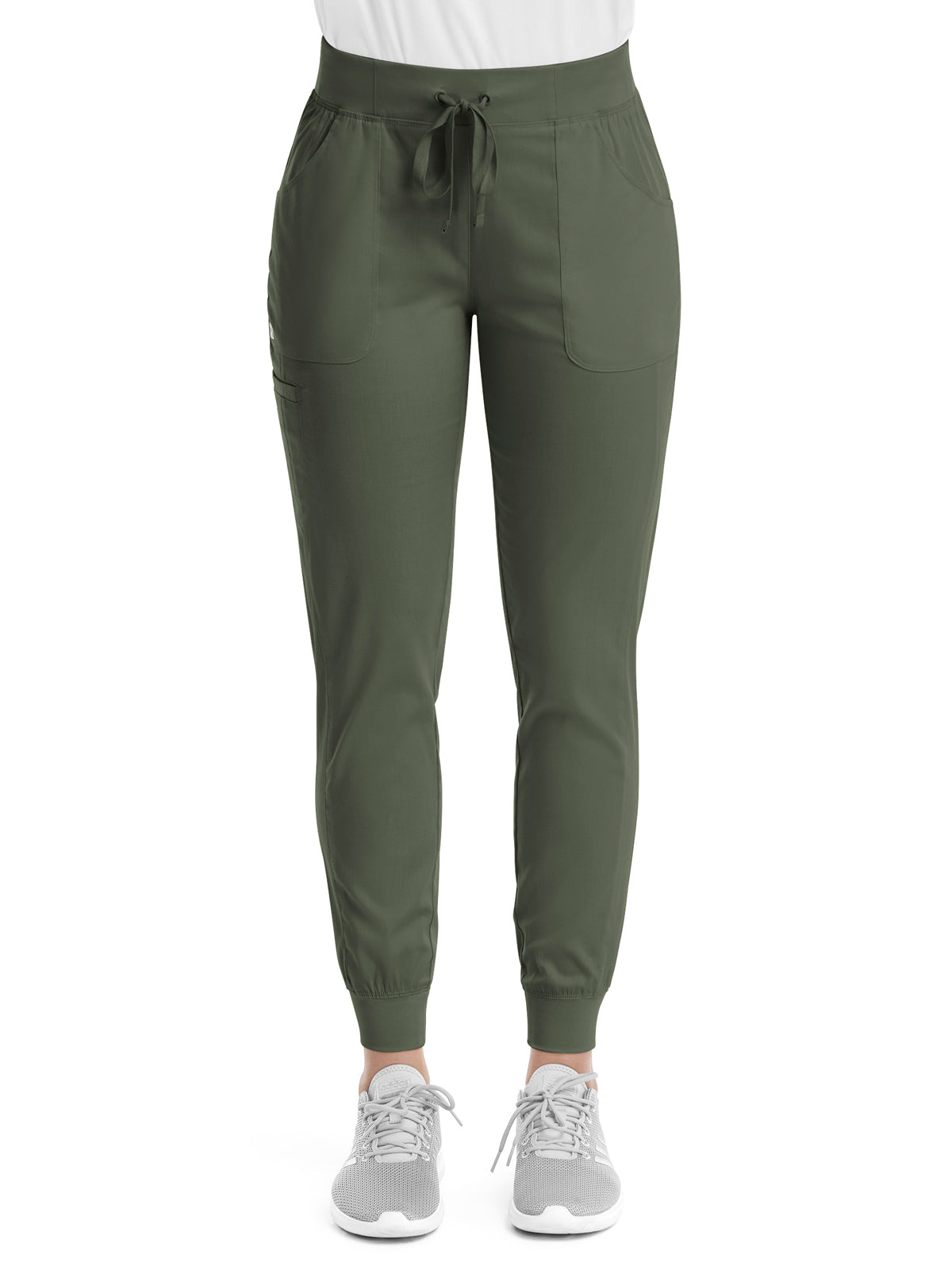 Women's Five-Pocket Yoga Waist Jogger Pant - 6502 - Olive