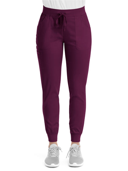 Women's Five-Pocket Yoga Waist Jogger Pant - 6502 - Wine