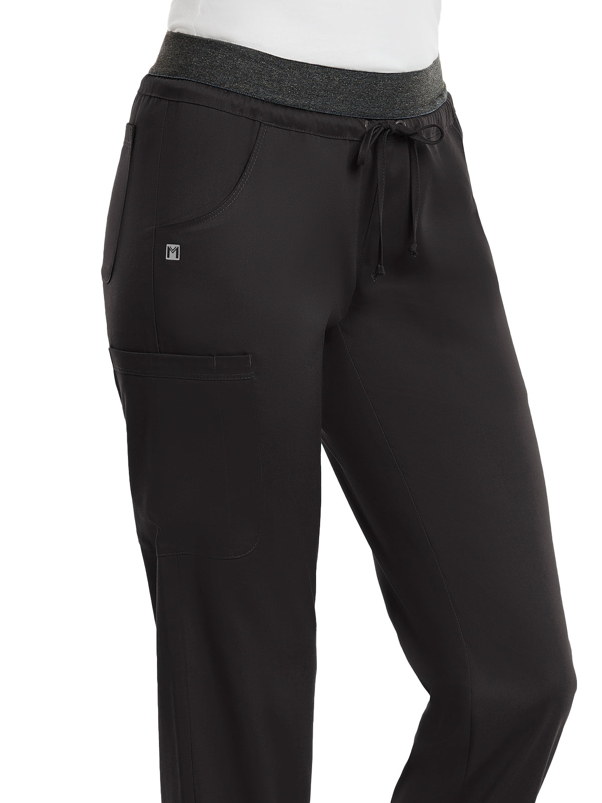 Women's Five-Pocket Contrast E-Band Pant - 6701 - Black