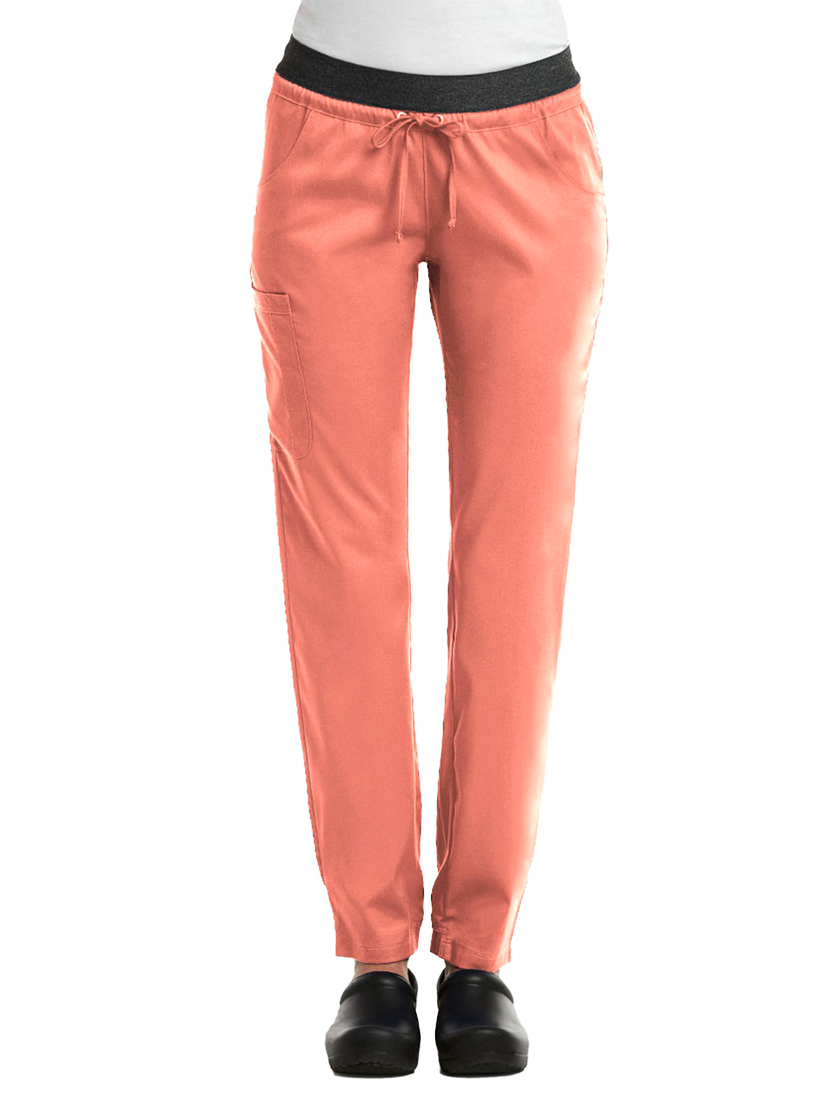 Women's Five-Pocket Contrast E-Band Pant - 6701 - Fresh Salmon