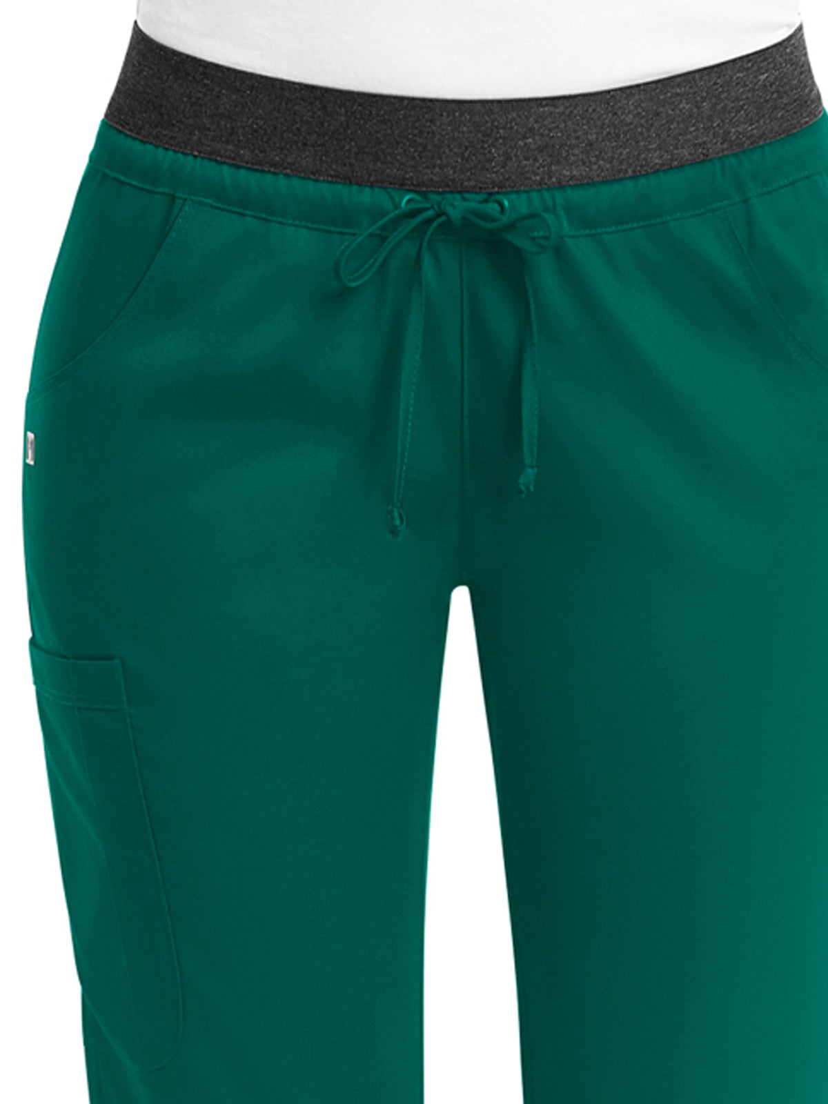 Women's Five-Pocket Contrast E-Band Pant - 6701 - Hunter Green