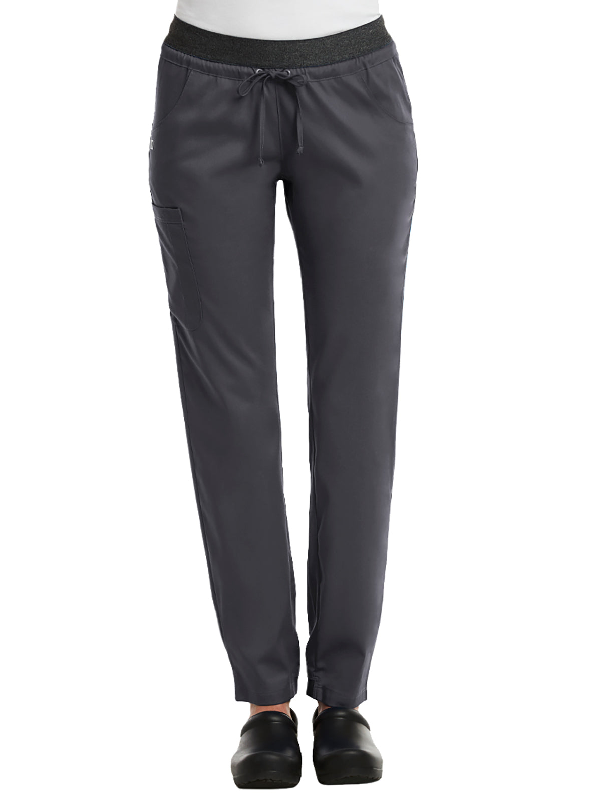 Women's Five-Pocket Contrast E-Band Pant - 6701 - Pewter